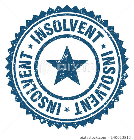 insolvent blue grunge round stamp. insolvent stamp insolvent blue grunge round stamp. insolvent stamp 140013813