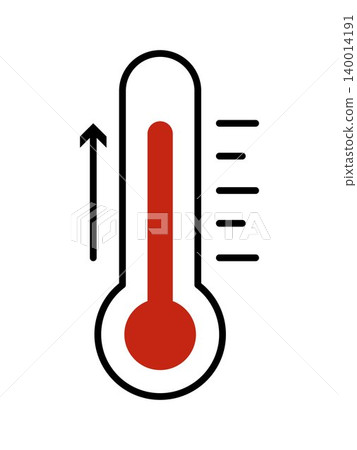 Hantavirus fever symptom icon with rising thermometer and upward arrow, high temperature medical warning illustration, body heat increase sign for infection, illness, healthcare and diagnosis Hantavirus fever symptom icon with rising thermometer and upward arrow, high temperature medical warning illustration, body heat increase sign for infection, illness, healthcare and diagnosis 140014191