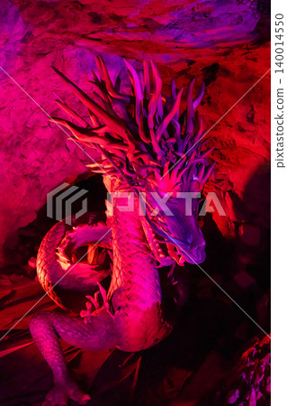 Dragon statue inside Iwaya Cave on Enoshima Island, Japan Dragon statue inside Iwaya Cave on Enoshima Island, Japan 140014550