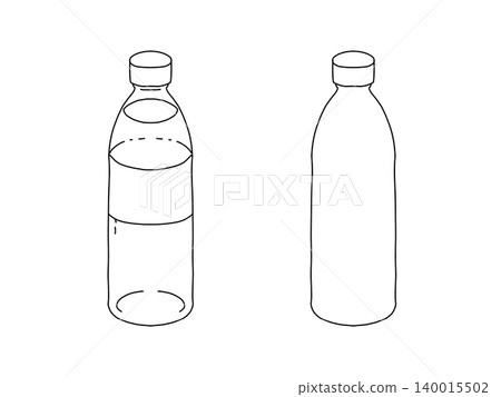 A set of simple plastic bottles A set of simple plastic bottles 140015502