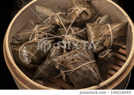竹製蒸籠,粽子,端午節,水蒸氣,台灣,せいろ、団子、端午節、台湾、Bamboo steamer, r 140016049