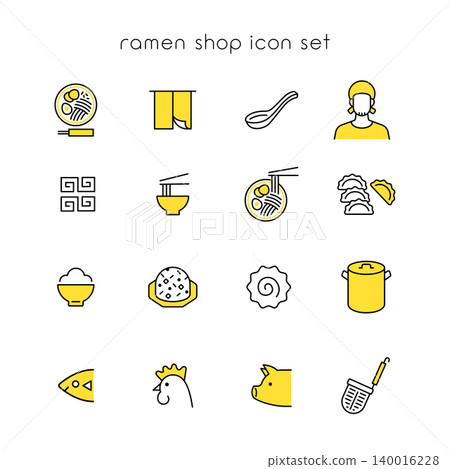 拉麵店圖示集 拉麵店圖示集 140016228