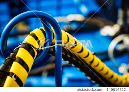 Hydraulic connections hoses in spiral wrap Hydraulic connections hoses in spiral wrap 140016812
