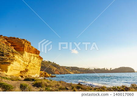 Coastline of Mazarron Bay in Murcia Spain Coastline of Mazarron Bay in Murcia Spain 140017060