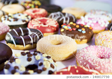 Donut cakes in shop Donut cakes in shop 140017730
