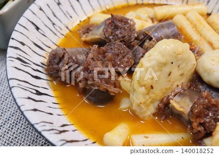 Sausage and Dumpling Soup with Potatoes 140018252