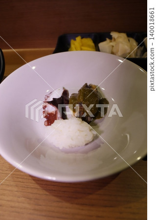 Plate of Seafood and Rice Dish Plate of Seafood and Rice Dish 140018661