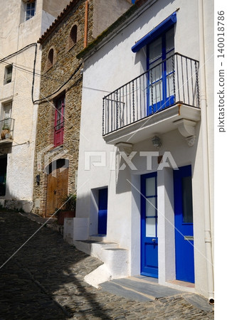 Beautiful mediterranean White Houses of Cadaques Costa Brava Spain 140018786