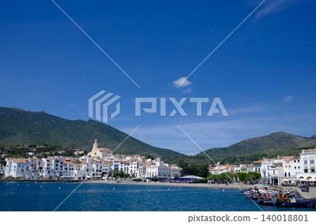 Beautiful mediterranean White Houses of Cadaques Costa Brava Spain Beautiful mediterranean White Houses of Cadaques Costa Brava Spain 140018801