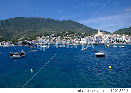 Beautiful mediterranean White Houses of Cadaques Costa Brava Spain Beautiful mediterranean White Houses of Cadaques Costa Brava Spain 140018824