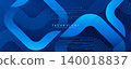 Abstract technology background. Modern blue geometric design element. Futuristic digital technology concept. Vector illustration 140018837