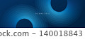 Modern abstract blue background. Geometric shapes design. Futuristic technology concept. Suit for banner, header, cover, brochure, corporate, website 140018843