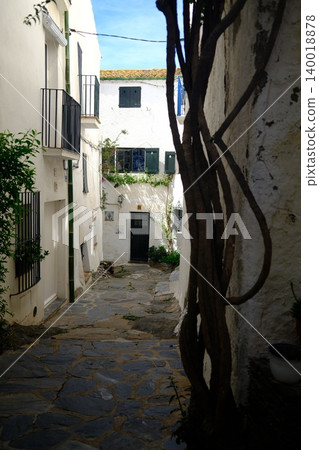 Beautiful mediterranean White Houses of Cadaques Costa Brava Spain Beautiful mediterranean White Houses of Cadaques Costa Brava Spain 140018878