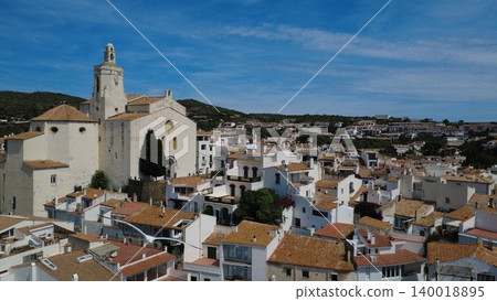 Beautiful mediterranean White Houses of Cadaques Costa Brava Spain Beautiful mediterranean White Houses of Cadaques Costa Brava Spain 140018895