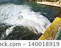 Controlled release of water from the Sant Llorenc de Montgai reservoir, Noguera region, Lleida, Catalonia 140018919