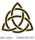 Triquetra circle interlaced 140019133