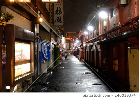 A rainy night in Asakusa: Asakusa Hoppy Street, Stew Street 140019374