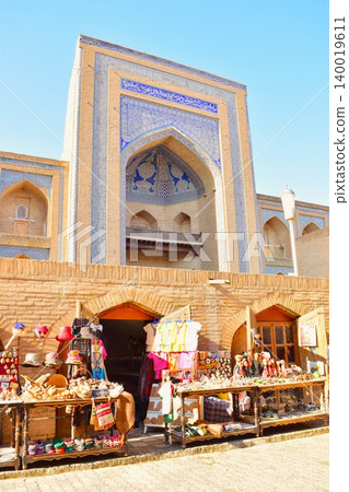 Bazaar Street in the Old City of Khiva, where Islamic architecture remains. 140019611