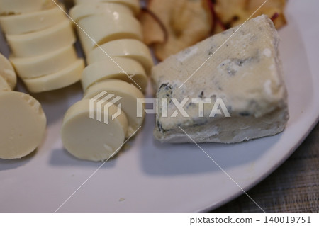 Cheese Platter with Blue Cheese and Crackers Cheese Platter with Blue Cheese and Crackers 140019751