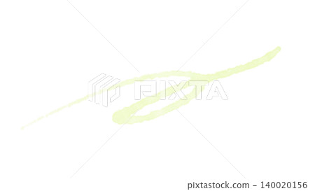 Hand-drawn swirl line illustration with light yellow-green watercolor accent material Hand-drawn swirl line illustration with light yellow-green watercolor accent material 140020156