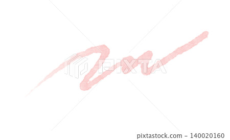 Hand-drawn wavy line illustration, pink watercolor accent line material Hand-drawn wavy line illustration, pink watercolor accent line material 140020160