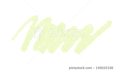 Hand-drawn zigzag scribble illustration, light yellow-green watercolor marker material. Hand-drawn zigzag scribble illustration, light yellow-green watercolor marker material. 140020186