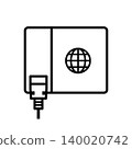 光纖電纜出口向量圖標 140020742