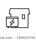 家用電池儲能向量圖標 140020744