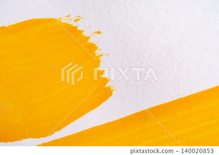 A vibrant yellow brushstroke, suitable for food-grade materials. A vibrant yellow brushstroke, suitable for food-grade materials. 140020853
