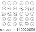 Simple Face Icon Illustration Set 140020859