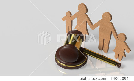 Family Law And Child Custody Protection 3d render. Family Law And Child Custody Protection 3d render. 140020941