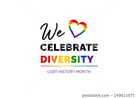 Celebrate Diversity LGBT Rainbow Typography Design Celebrate Diversity LGBT Rainbow Typography Design 140021075