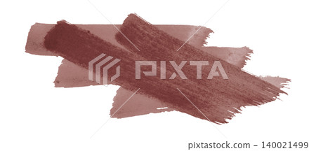 brown brush isolated on transparent background brown watercolor 140021499