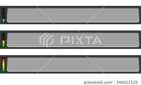 Caption frame set with volume meter (3 types) Caption frame set with volume meter (3 types) 140021529