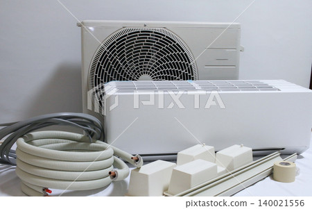 New air conditioner and materials for installation New air conditioner and materials for installation 140021556