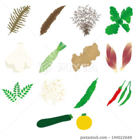 Simple icon illustration of a seaweed and condiment set; fresh food illustration; white background. Simple icon illustration of a seaweed and condiment set; fresh food illustration; white background. 140022689