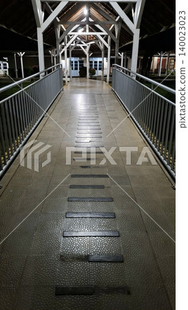 Hospital Connecting Corridor At Night Hospital Connecting Corridor At Night 140023023