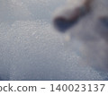 Snow ice frost winter texture cold macro surface with soft light, abstract frozen pattern creating calm background 140023137