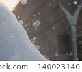 Snow winter bubble ice cold sunlight macro frost create soft abstract scene with floating air and gentle light outdoor cold 140023140