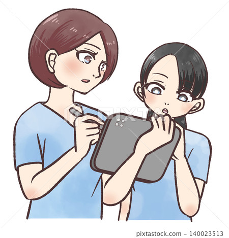 一幅卡通風格的插圖,描繪了醫務人員傳遞訊息的場景。 一幅卡通風格的插圖,描繪了醫務人員傳遞訊息的場景。 140023513