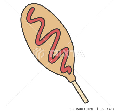 American hot dog with ketchup American hot dog with ketchup 140023524