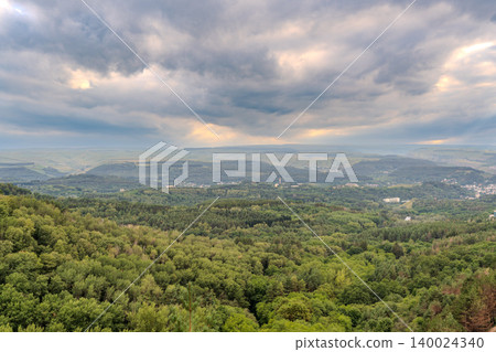 View of the mountains and Kislovodsk from the observation decks of the Kislovodsk Park View of the mountains and Kislovodsk from the observation decks of the Kislovodsk Park 140024340