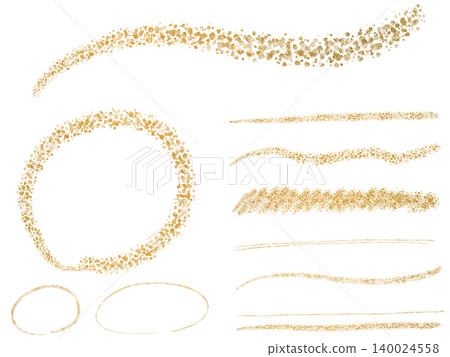Gold leaf-style decorative set Gold leaf-style decorative set 140024558