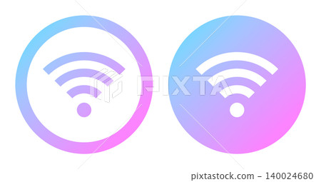 Wi-Fi 圖示(一組 2 個)- 向量素材 Wi-Fi 圖示(一組 2 個)- 向量素材 140024680
