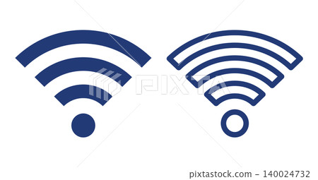 Wi-Fi 圖示(一組 2 個)- 向量素材 Wi-Fi 圖示(一組 2 個)- 向量素材 140024732