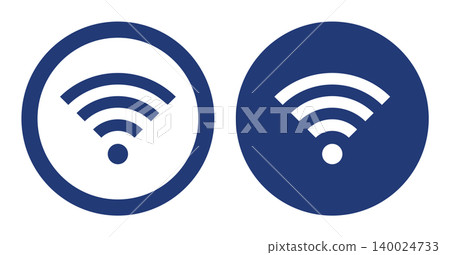 Wi-Fi 圖示(一組 2 個)- 向量素材 Wi-Fi 圖示(一組 2 個)- 向量素材 140024733