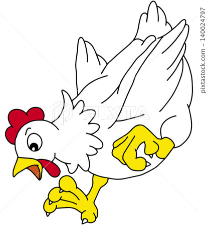 Hand-drawn animal illustration ☆ Chicken Hand-drawn animal illustration ☆ Chicken 140024797