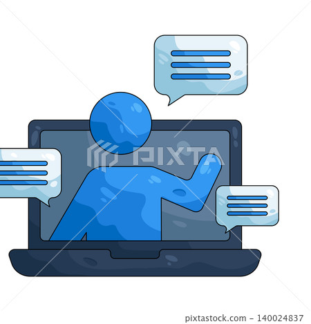 Illustration of online tutorial Illustration of online tutorial 140024837