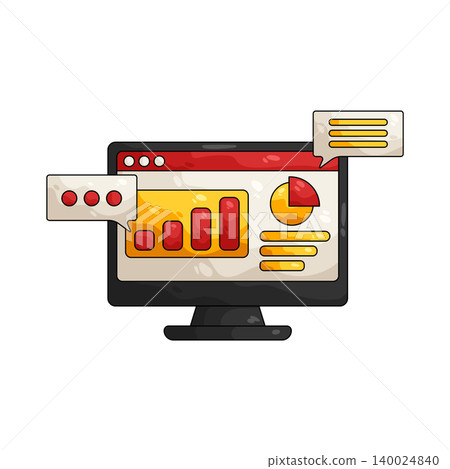 Illustration of Online growth Illustration of Online growth 140024840