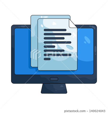 Illustration of online exam Illustration of online exam 140024843